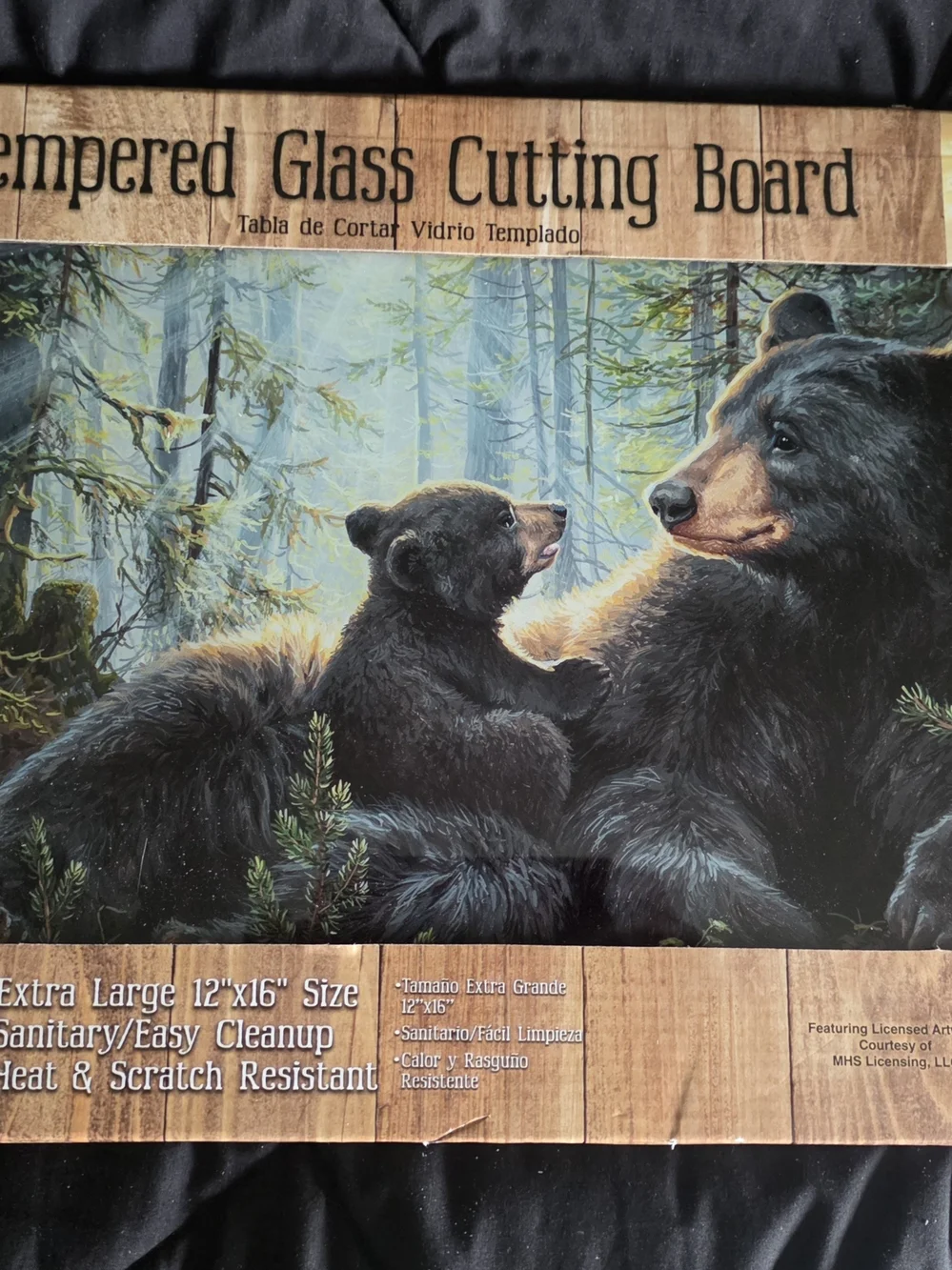 Wolf OR Bear Tempered Glass NEW 12x16